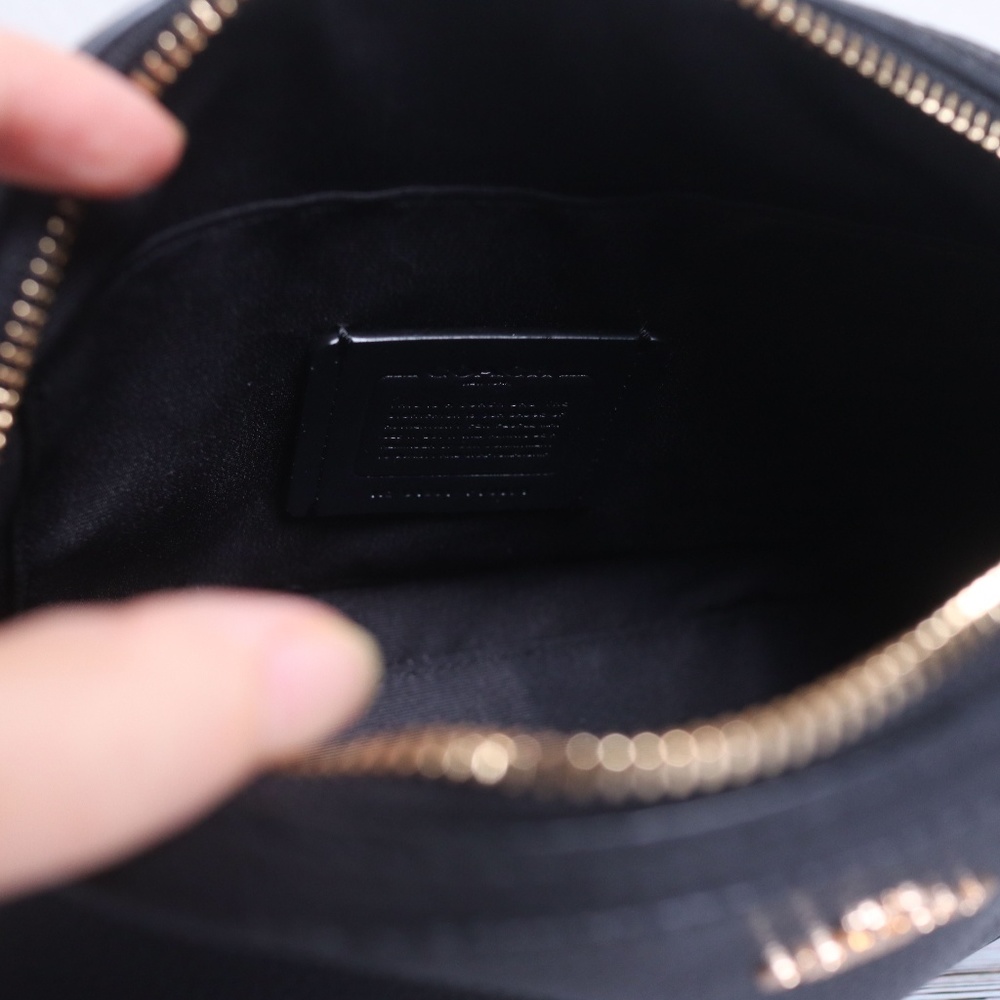 NWT Coach Leather Dome Crossbody in Black - Picture 8 of 8